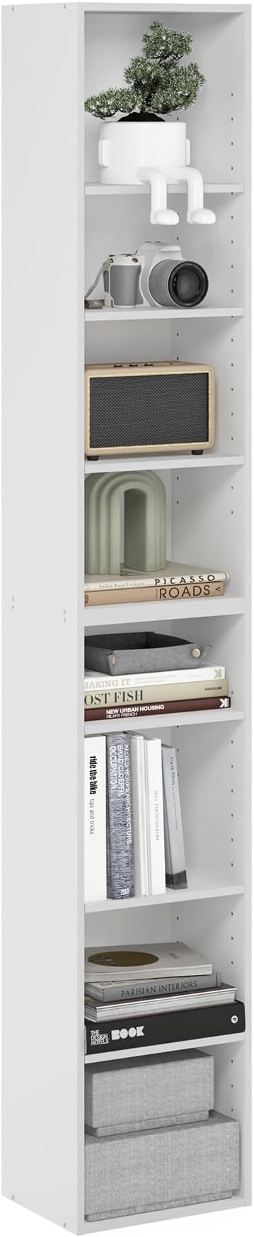 Furinno PASIR Book Shelf, 8-Tier Bookshelf, Bookcase by Furinno-FitsYourSpaceFitsYourBudget