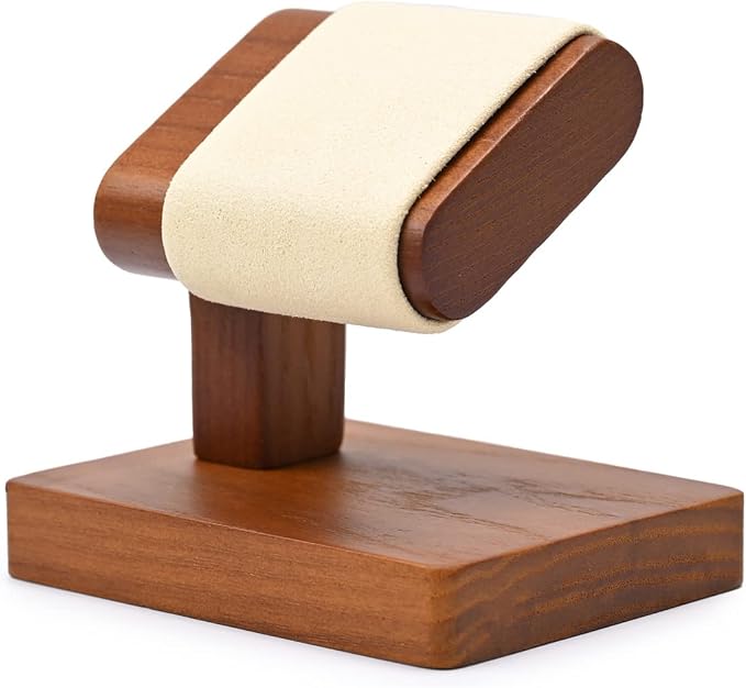 Oirlv Solid Wood Single Watch Display Stand Showcase Bracelet Bangle Jewelry - Image 8