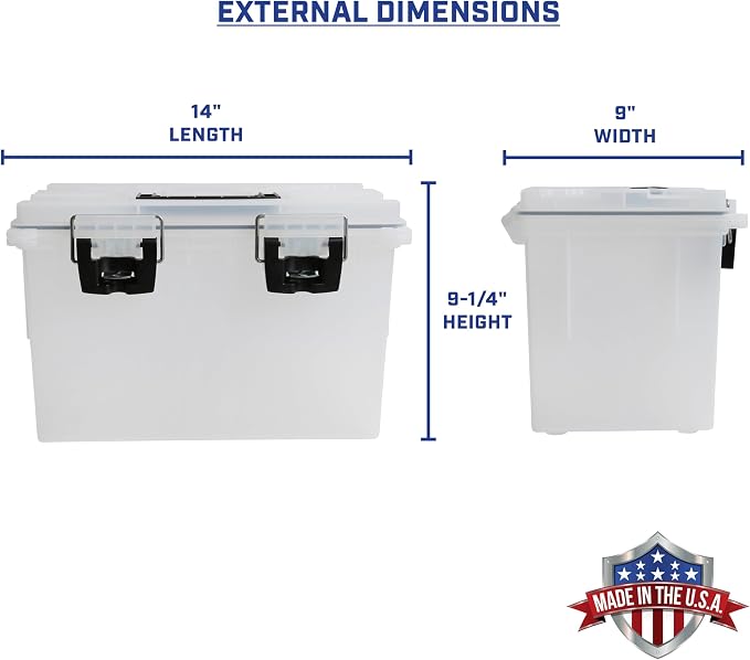 Sheffield XL Ammo Box Made in USA, Stackable Lockable Ammo Storage Box | 2 Pack - Image 2
