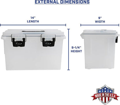 Sheffield XL Ammo Box Made in USA, Stackable Lockable Ammo Storage Box | 2 Pack - Image 2