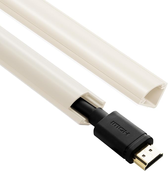 ZhiYo Corner Cable Hider for 1 Cord, Hide Wires on Wall Corner, 136in Beige | 8 by ZhiYo