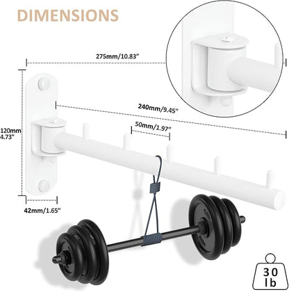 Mooche Swing Clothes Hanger Rack, Garment Racks Folding Clothes Bar Wall Mounted - Image 7