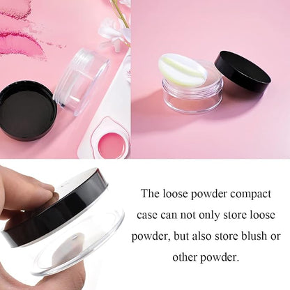 HAHIYO 3Pcs 30ml/1oz Plastic Empty Travel Compact Case Makeup Cosmetic Jar - Image 5