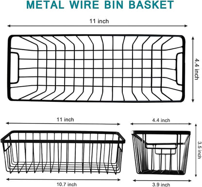 SheeChung Wall Hanging Baskets, Small Wire Basket - Image 2