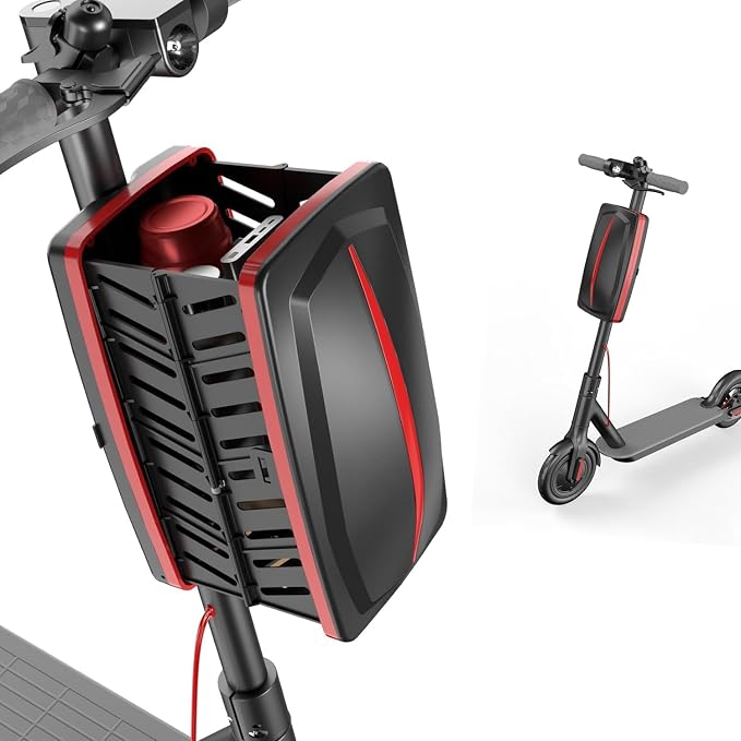 Scooter Bag 8L, Electric Scooter Basket Foldable Waterproof Universal, Bike by Hunzimoyi