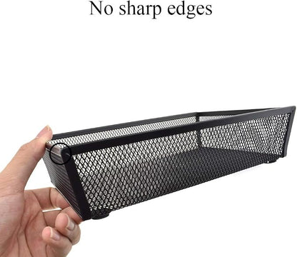 HAHIYO Stackable Mesh Tray Cup 9 x 6 x 2 inches Sturdy Container - Image 6