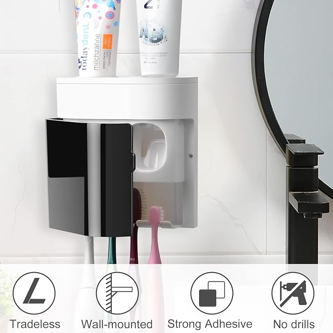 Replacement Adhesive Strip for Black Blue Toothbrush Holder Toothpaste - Image 3