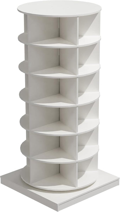 6 Tier / 7 Tier Rotating Shoe Rack Tower, Modern Free Standing 360° Revolving - Image 6