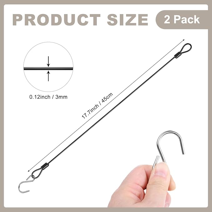 M METERXITY 2-Pack Bird Feeder Hanger - Image 3