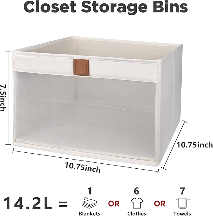 Linen Closet Organizers and Storage, Closet Storage Bins Basket Organizer - Image 7