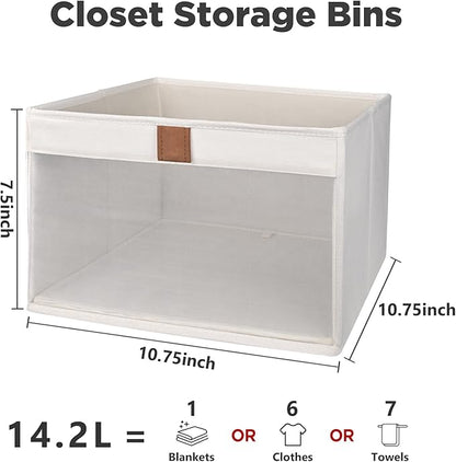 Linen Closet Organizers and Storage, Closet Storage Bins Basket Organizer - Image 7
