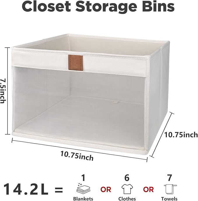 Linen Closet Organizers and Storage, Closet Storage Bins Basket Organizer - Image 6
