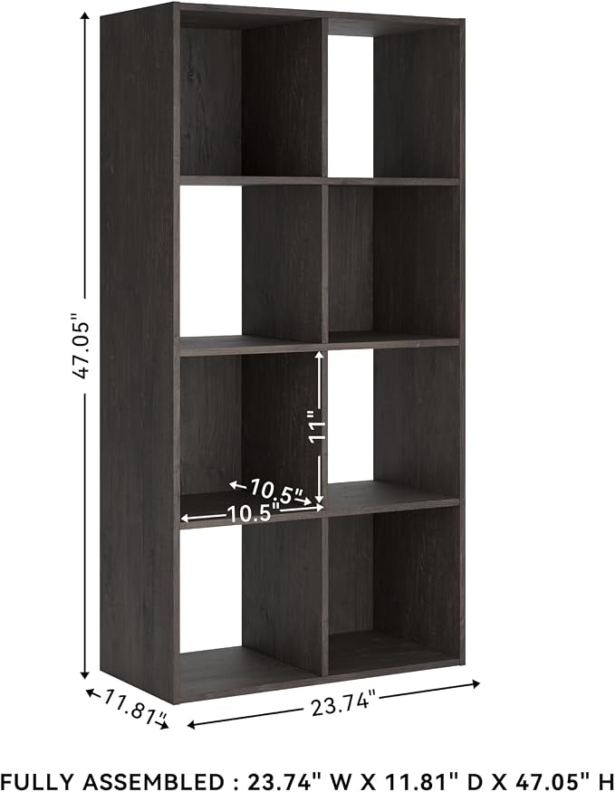 Signature Design by Ashley Piperton 8 Cube Storage Organizer or Bookcase - Image 3