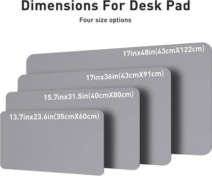 Aothia Leather Desk Pad Protector, Mouse Pad, Office Desk Mat, Non-Slip PU - Image 7