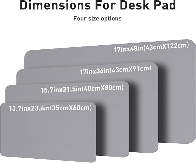 Aothia Leather Desk Pad Protector, Mouse Pad, Office Desk Mat, Non-Slip PU - Image 7
