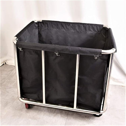 Commercial Laundry Cart with Wheels, 11.35 Bushel Large Laundry Tumbler with - Image 9