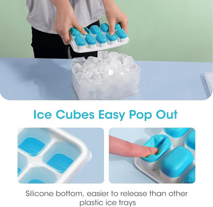 DOQAUS Ice Cube Tray with Lid and Bin - Image 5