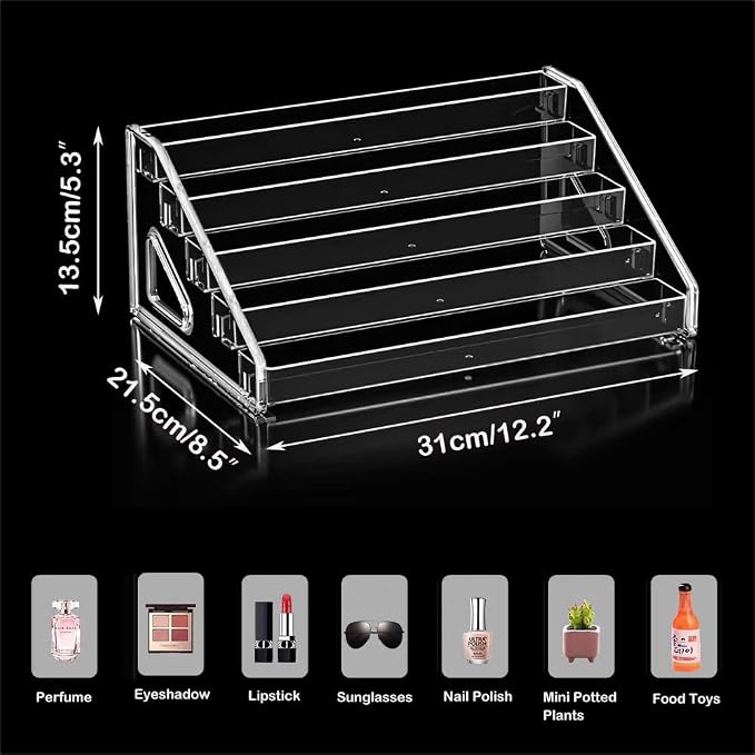 5 Tier Acrylic Display Stand Organiser - Image 7