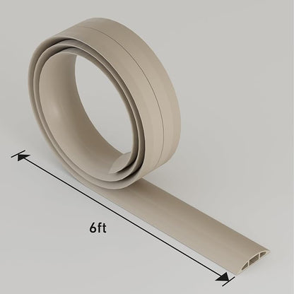 D-Line 6ft Floor Cord Cover, Cable Protector, Hide Extension Cords, Protect - Image 8