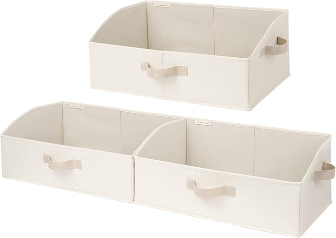 StorageWorks Closet Storage Bins Trapezoid, Closet Organizer Bins, Shelf Baskets by StorageWorks