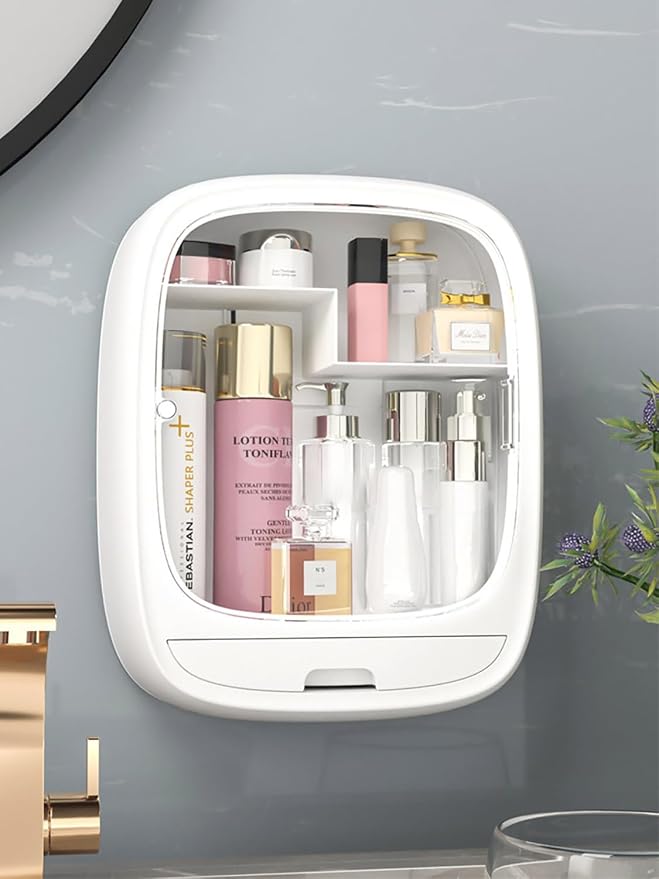 Makeup Organizer Shelf, Wall-Hanging Cosmetics Organizer and Storage Box - Image 4