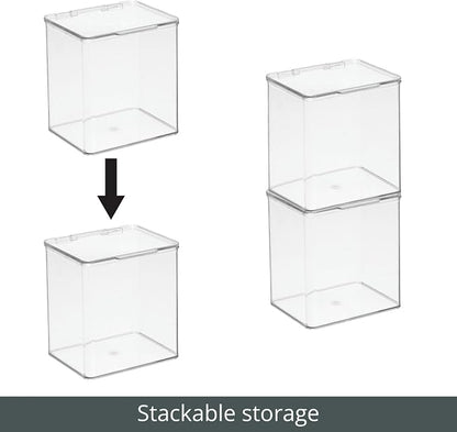 mDesign Kids Plastic Stackable Toy Storage Organizer Box Container - Image 5