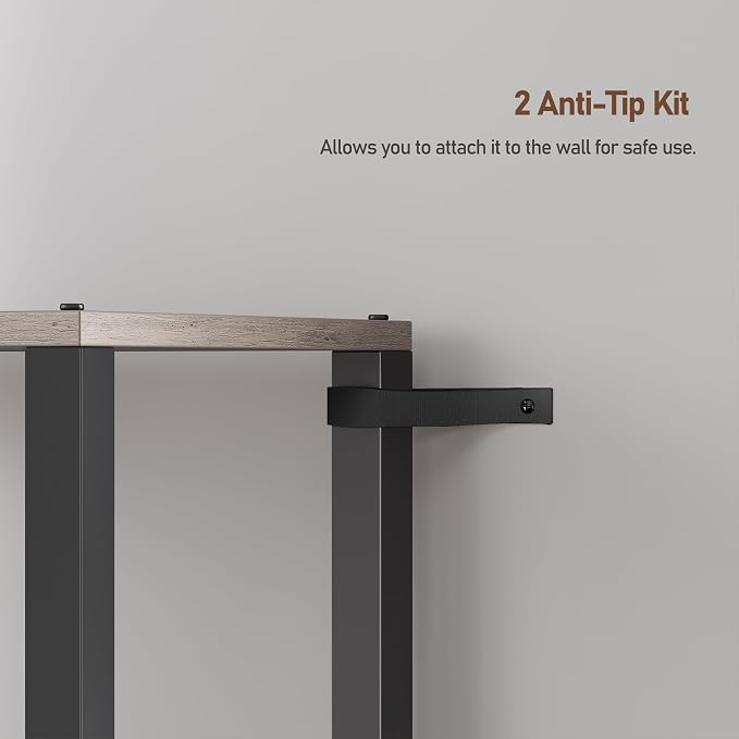TUTOTAK Bookshelf, 4-Tier Small Narrow Book Shelf - Image 7