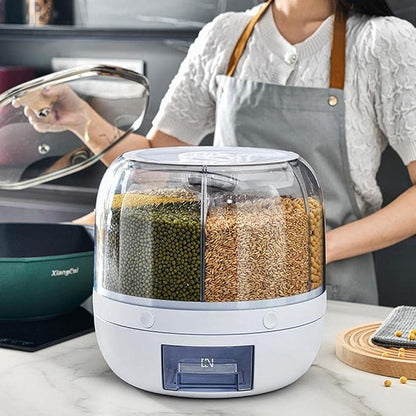 Dry Grain & Rice Storage Container - 12L Separate Rice Bucket Cereal Dispenser - Image 4