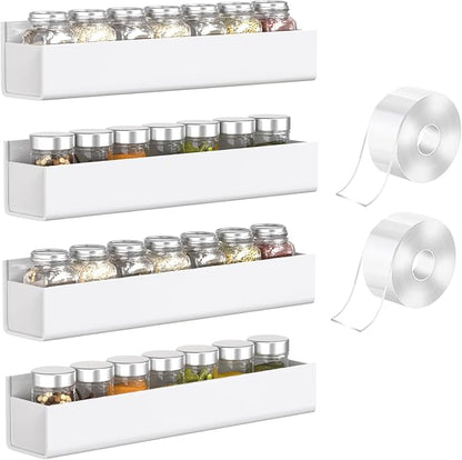 PMMASTO Adhesive Acrylic Spice Rack Organizer by PMMASTO