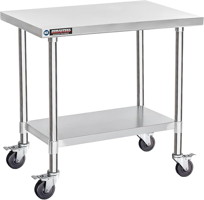 DuraSteel 24x36 NSF Stainless Steel Cart by DuraSteel