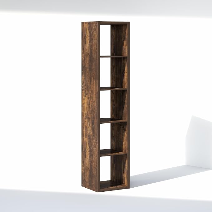 Furinno Cubic Extra Thick 5-Cube Closet Organizers and Storage, Amber Pine | - Image 7