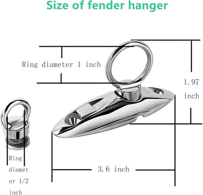 Fender Hanger 316 Stainless Steel Quick Release Fender Hanger, Fender Hangers - Image 4
