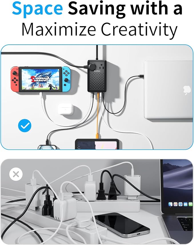 Charging Station 140W USB C Charger Block, Upgraded GaN III 8-in-1 Fast - Image 6