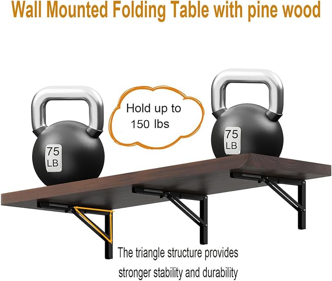 IAE Wall Mounted Folding Table - Image 7