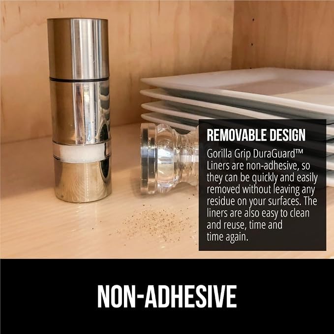 GORILLA GRIP DuraGuard Shelf Liner, Non-Adhesive Cabinet Liners - Image 5