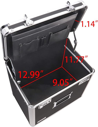 Vaultz Locking Mobile Business Case, Letter Size, 11 x 14.75 x 13.75 Inches - Image 3