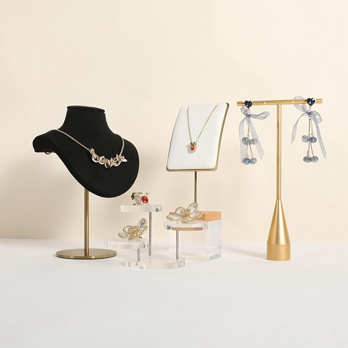 GemeShou White jewelry necklace display - Image 9