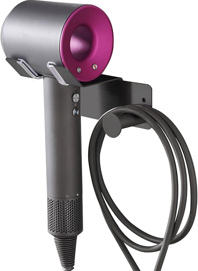 Hair Dryer Holder, Hair Dryer Holder Wall Mounted, Self Adhesive Blow Dryer by BANJEKT
