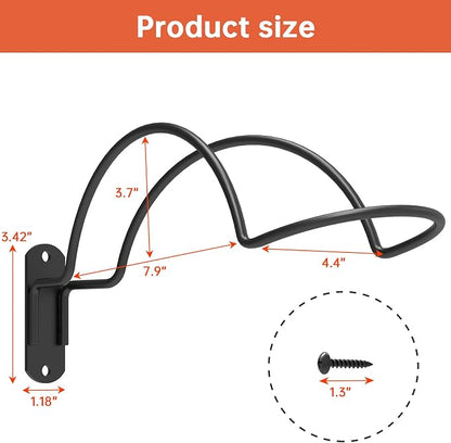 2 PCS Wall Mounted Helmet Rack Roma Helmet Holder Hook Multifunctionnal Metal - Image 5