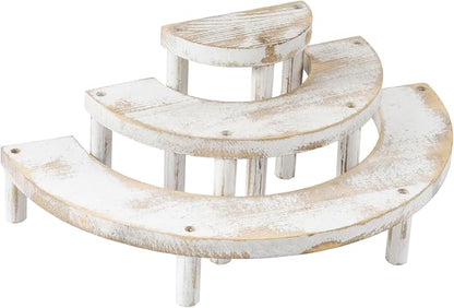 MyGift 3 Tier Wooden Display Riser Stand, Cupcake Stand & Perfume Organizer - Image 8