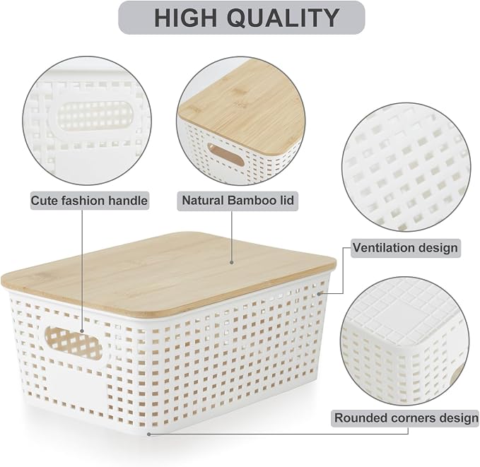 Bagnizer Small Plastic Storage Bins - Image 3