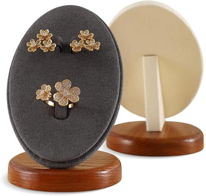 Ring Holder, Jewelry Display for Vendors, Wooden Earring Display, Premium - Image 6