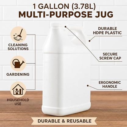 kitchentoolz 1 Gallon Water Jug – Heavy-Duty HDPE Carboy - Image 2