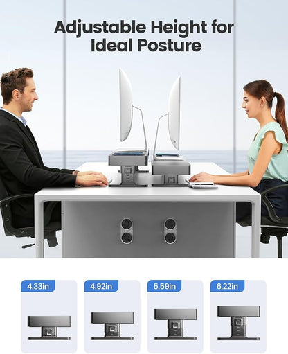 meatanty Monitor Stand Heights Adjustable, Computer Riser - Image 4