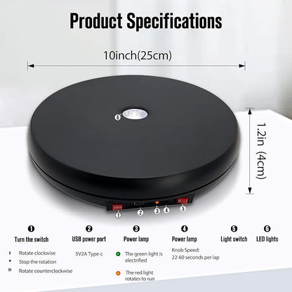 JAYEGT Motorized Rotating Display Stand - Image 7