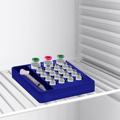 Vial Holder for Refrigerator Use | Home Vial Organizer Tray for Peptide– - Image 3