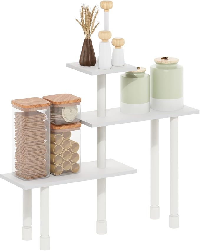 Furinno Turn-N-Tube Kitchen Countertop Organizer, 3-Tier Corner Countertop - Image 4