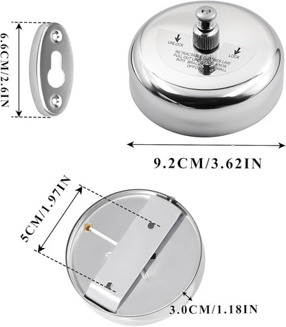 Retractable Clothesline, Stainless Steel Clothing Line Dryer Wall Mounted - Image 4