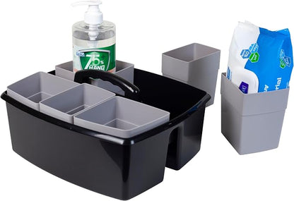 Storex 2-Compartment Large Cleaning Caddy – Multipurpose Supply Organizer - Image 4