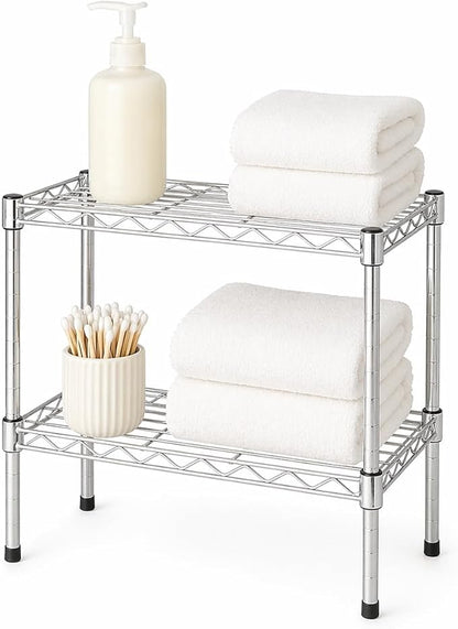 Honey-Can-Do 14x24x24 Shelving Unit CRM SHF-09374 Chrome, 500 lbs | 500 lb by Honey-Can-Do
